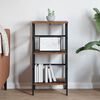 vidaXL Bookshelf Old Wood 40 x 29.5 x 81 cm Engineered Wood