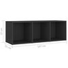 vidaXL 4 Piece TV Cabinet Set Grey Engineered Wood