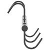 vidaXL Bridle Hanger with 5 Swivel Hooks Black Steel