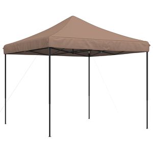 vidaXL Party Tent 292 x 292 x 315 cm Brown Oxford Fabric