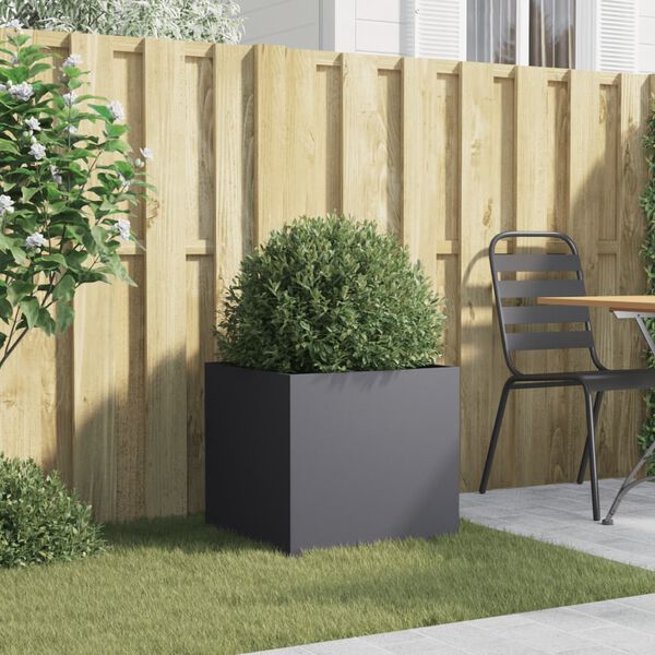 vidaXL Planter Anthracite 49x47x46 cm Steel