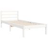 vidaXL Bed Frame without Mattress White 90x200 cm Solid Wood