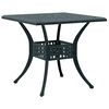 vidaXL Garden Table Green 80x80x75 cm Cast Aluminium