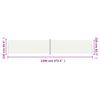 vidaXL Retractable Side Awning Cream 220x1200 cm