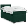 vidaXL Box Spring Bed with Mattress Dark Green 90x200 cm Velvet