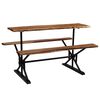 vidaXL Bar Table with Benches Solid Acacia Wood 180x50x107 cm