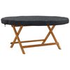 vidaXL Outdoor Table Cover Black 142 x 142 x 10 cm 420D Oxford Fbric