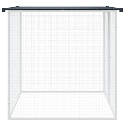 vidaXL Chicken Cage with Roof Anthracite 103x98x90 cm Galvanised Steel