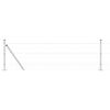 vidaXL Outdoor Euro Fence with Concrete Base 50 x 0.4 m Silver Mesh