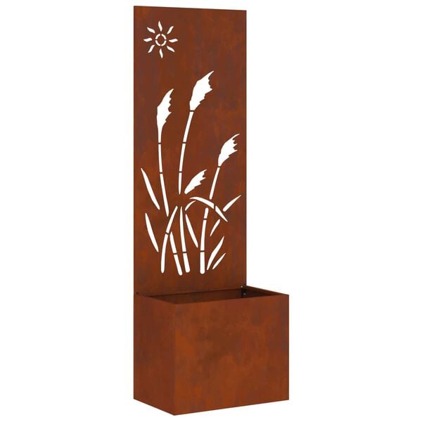 vidaXL Garden Privacy Screen Rusty 50 x 150 cm Weathering steel