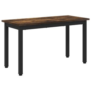 vidaXL Bench Smoke Oak 80 x 35 x 45 cm Engineered Wood