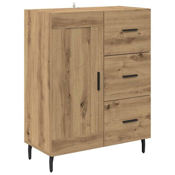 vidaXL Sideboard with Drawer Artisan Oak 69.5 x 34 x 90 cm
