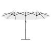 vidaXL Garden Cantilever Parasol Sand 372 x 198 x 243 cm