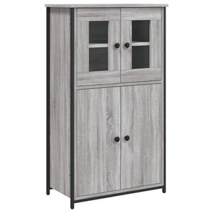 vidaXL Highboard Grey Sonoma 62x32x106.5 cm Engineered Wood