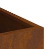 vidaXL Garden Planter Weathering Steel 32 x 32 x 40 cm