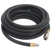vidaXL Hybrid Air Hose Black 0.6" 10 m Rubber and PVC