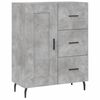 vidaXL Highboard Concrete Grey 69.5x34x180 cm Engineered Wood