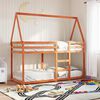 vidaXL Bunk Bed without Mattress Wax Brown 90x190 cm Single Solid Wood Pine