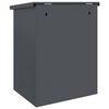 vidaXL Parcel Drop Box with Storage Anthracite 47.5 x 38 x 59 cm Steel