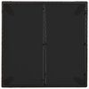 vidaXL Garden Table with Glass Top Black 90x90x75 cm Poly Rattan