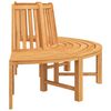 vidaXL Tree Benches 2 pcs Half Round &Oslash;201 cm Solid Wood Teak