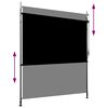 vidaXL Outdoor Roller Blind 200x270 cm Anthracite