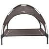 vidaXL Dog Bed Folding Manual Brown 90 x 81 x 80.5 cm Steel