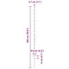 vidaXL Fence Post 11 pcs Grey 140 cm Steel