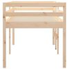 vidaXL High Sleeper Bed without Mattress 80x200 cm Solid Wood Pine