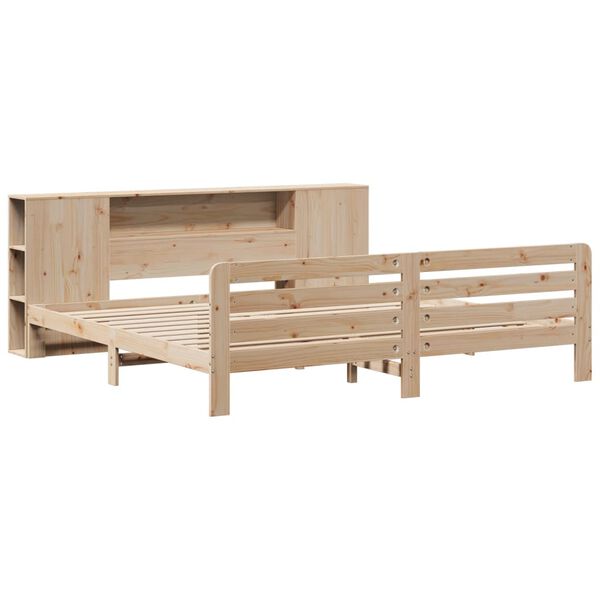 vidaXL Bed Frame without Mattress 180x200 cm Super King Solid Wood Pine