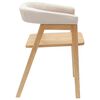 vidaXL Dining Chairs 2 pcs Natural 54 x 57 x 73 cm Solid Rubber Wood