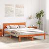 vidaXL Bed Frame Brown 160 x 200 cm Solid Pine wood