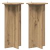 vidaXL Plant Stand 2 pcs Artisan Oak 40 x 40 x 80 cm Engineered Wood