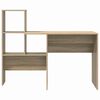 vidaXL Desk Sonoma Oak 131.5 x 50 x 106.5 cm Engineered Wood