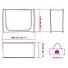 vidaXL Storage Tent Grey Waterproof