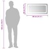 vidaXL LED Bathroom Mirror 80x40 cm