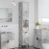 vidaXL Bathroom Cabinet with Drawer Concrete Grey 31.5 x 33 x 190 cm