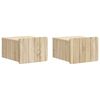 vidaXL Wall-Mounted Bedside Cabinet 2 pcs Sonoma Oak 33 x 34.5 x 24 cm