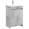 vidaXL Bathroom Furniture Set Concrete Grey 61 x 40 x 84.5 cm