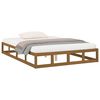 vidaXL Bed Frame without Mattress Honey Brown 150x200 cm King Size Solid Wood