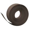 vidaXL Garden Edgings 4 pcs Brown 10 m 20 cm Polyethylene