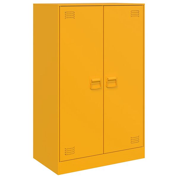 vidaXL Sideboard Mustard Yellow 67x39x107 cm Steel