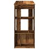 vidaXL Bar Table with Racks Old Wood 102x50x103.5 cm Engineered Wood