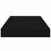 vidaXL Floating Wall Shelf Black 40x23x3.8 cm MDF