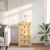 vidaXL Bedside Cabinet Corona 53x39x84 cm Solid Wood Pine