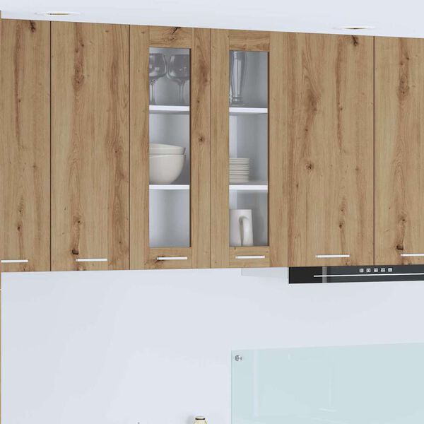 vidaXL Hanging Cabinet with Storage Riga Artisan Oak 60 x 31 x 80 cm