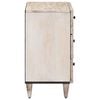 vidaXL Bed cabinet with Drawer White 50 x 33 x 60 cm Solid Mango Wood