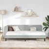 vidaXL Corner Bed Frame with Headboard Light Grey 100 x 200 cm Velvet