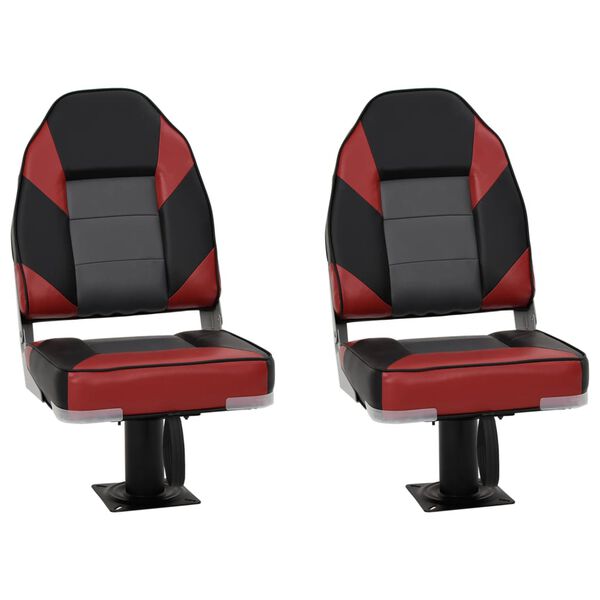 vidaXL Boat Seats 2 pcs with Pedestal 360&deg; Rotatable