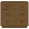 vidaXL Sideboard Honey Brown 80x40x75 cm Solid Wood Pine